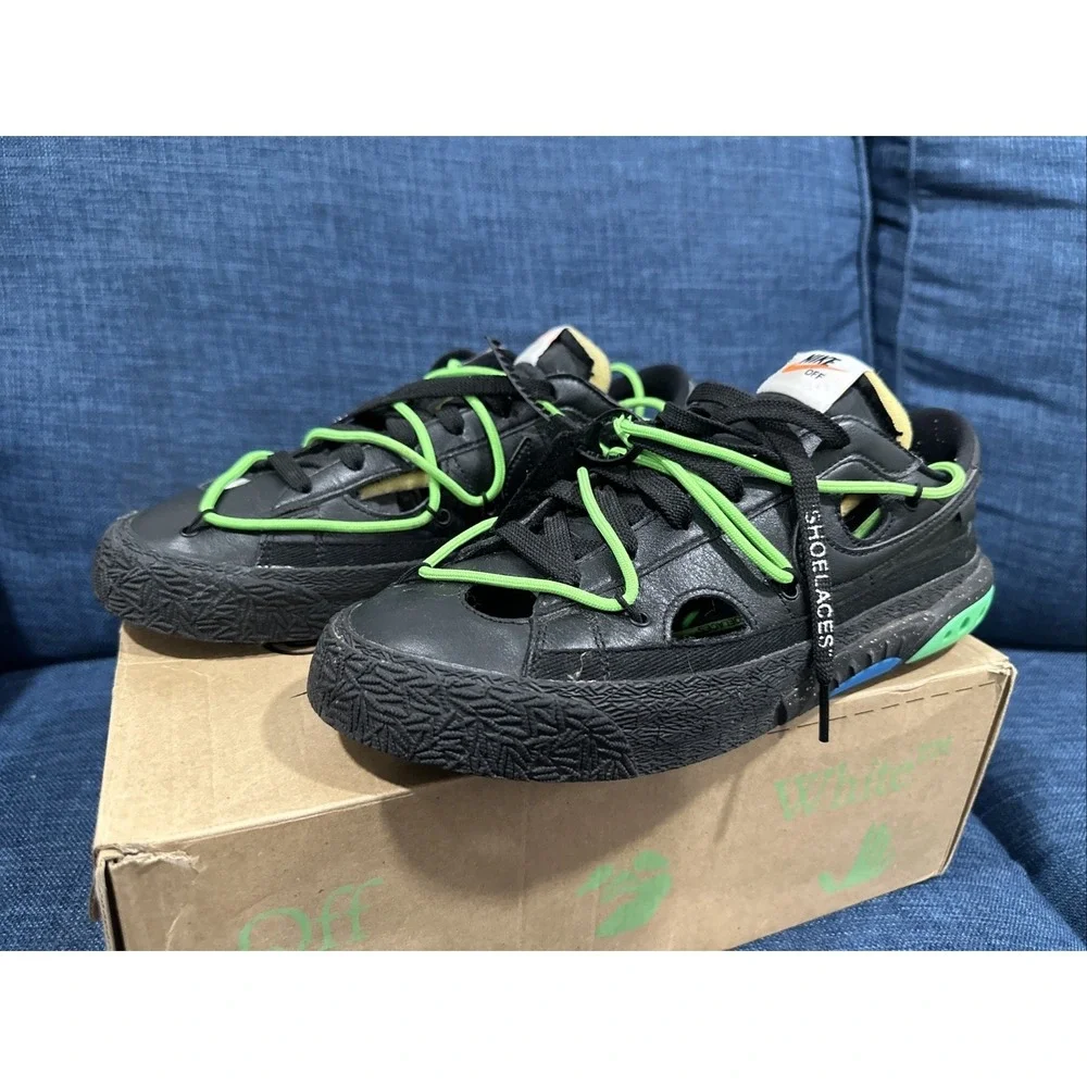 Off-White x Nike Blazer Low Black-Brand Size 8.5